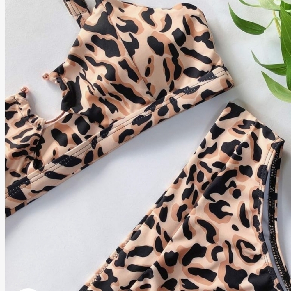 EJsoyo Women Bikini Sexy Print Swimsuit NWT Size L  12-14 - Picture 4 of 9